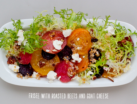 FoodieCrush Recipe Girl Frisee Salad Beets