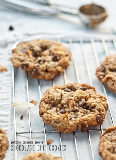 Foodie Crush Magazine Two Peas and Their Pod Toffee Chocolate Chip Cookies