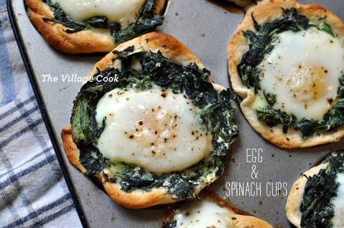 FoodieCrush The Village Cook Egg and Spinach Cups