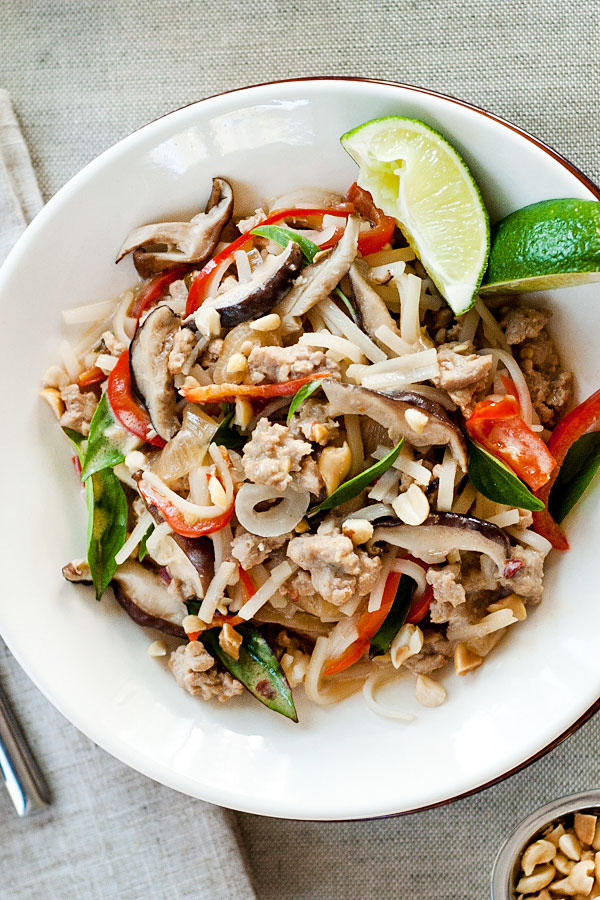 Thai Basil Chicken | foodiecrush.com 