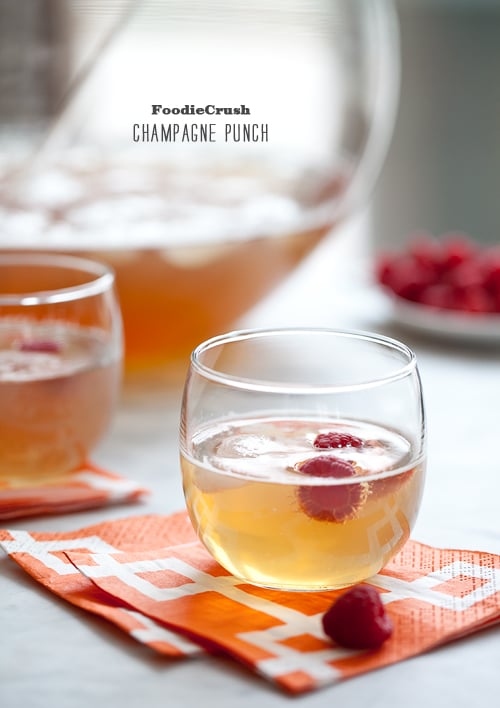 Champagne Punch on foodiecrush.com