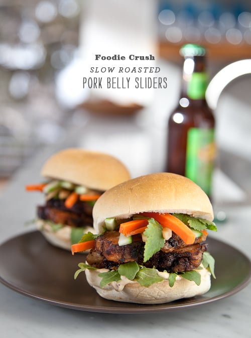 Pork Belly Sliders | Foodiecrush.com 