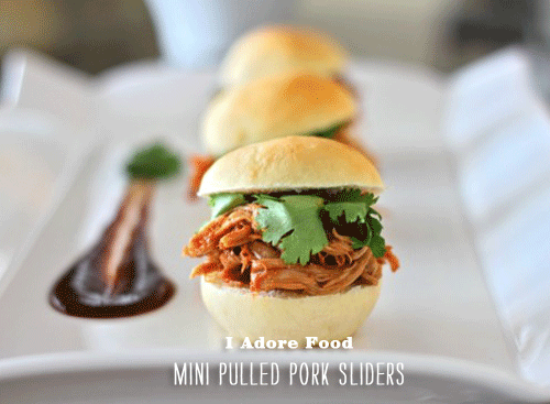 Foodie Crush I Adore Food Mini Pulled Pork Sliders