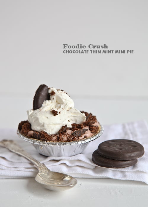 Foodie Crush Thin Mint Pudding Pie