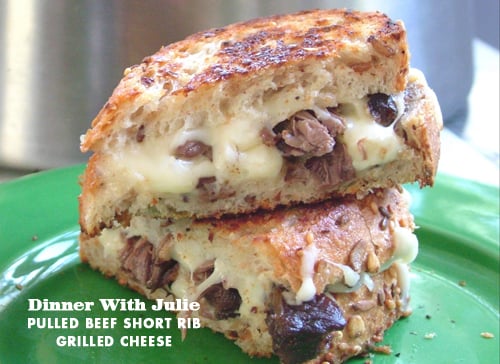 Foodie Crush Dinner With Julie Short RIb Grilled Cheese