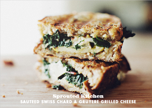 FOodie Crush Sprouted Kitchen Swiss Chard Grilled Cheese