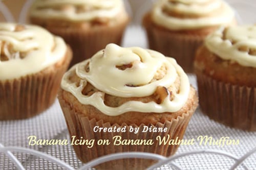 Created by Diane Banana Walnut Muffins