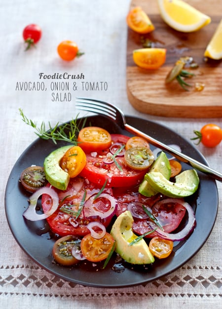 Foodie Crush Tomato Avocado Salad
