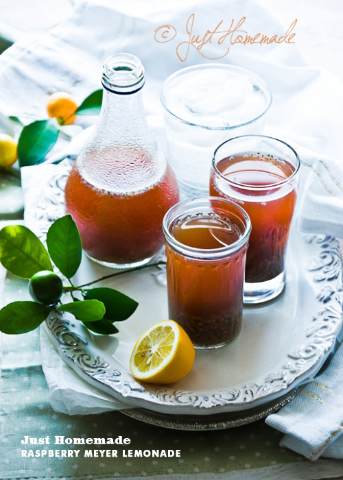 Foodie Crush Just Homemade Meyer Lemon Raspberry Tea