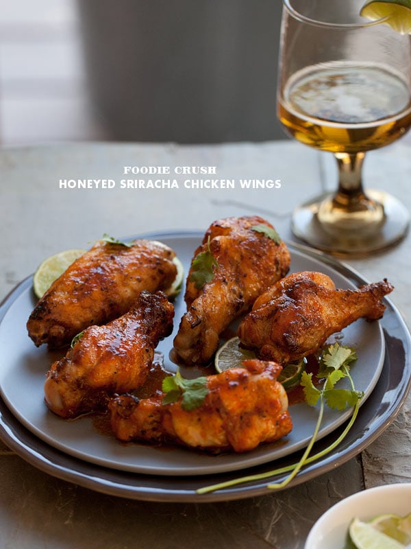 Foodie Crush Sriracha Chicken Wings recipe