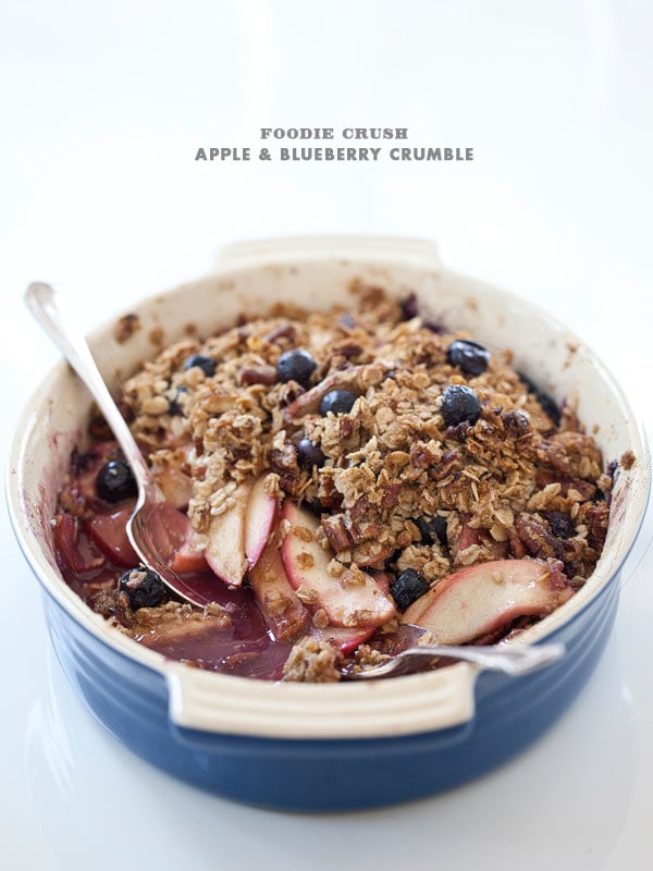 Recipe Apple Blueberry Crumble with Pecans