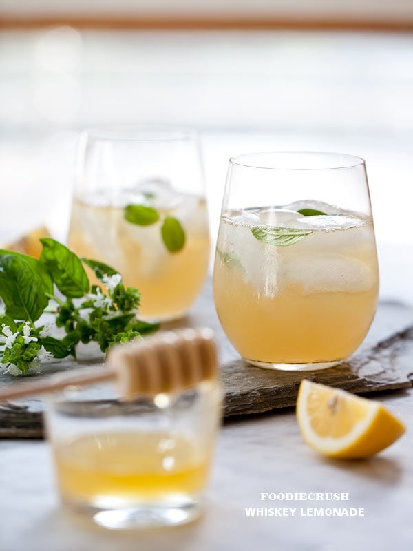 Recipe Whiskey Lemonade FoodieCrush 