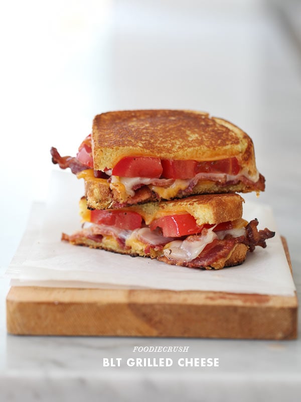 BLT Grilled Cheese Sandwich | foodiecrush.com 
