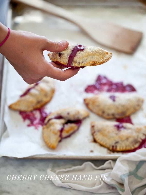 Cherry Cheese Hand Pies from FoodieCrush
