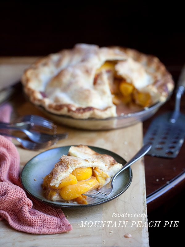 Mountain Peach Pie from FoodieCrush