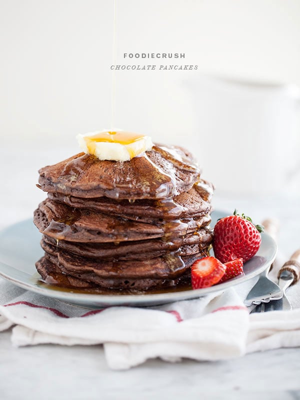 Chocolate Pancakes || FoodieCrush