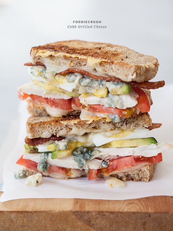 Cobb Grilled Cheese | FoodieCrush.com