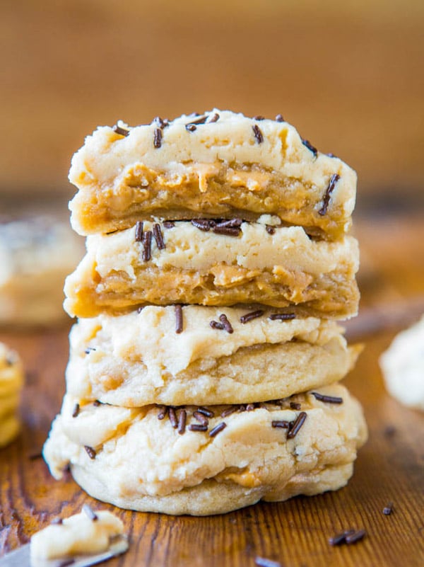 stack of lofthouse peanut butter cookies 