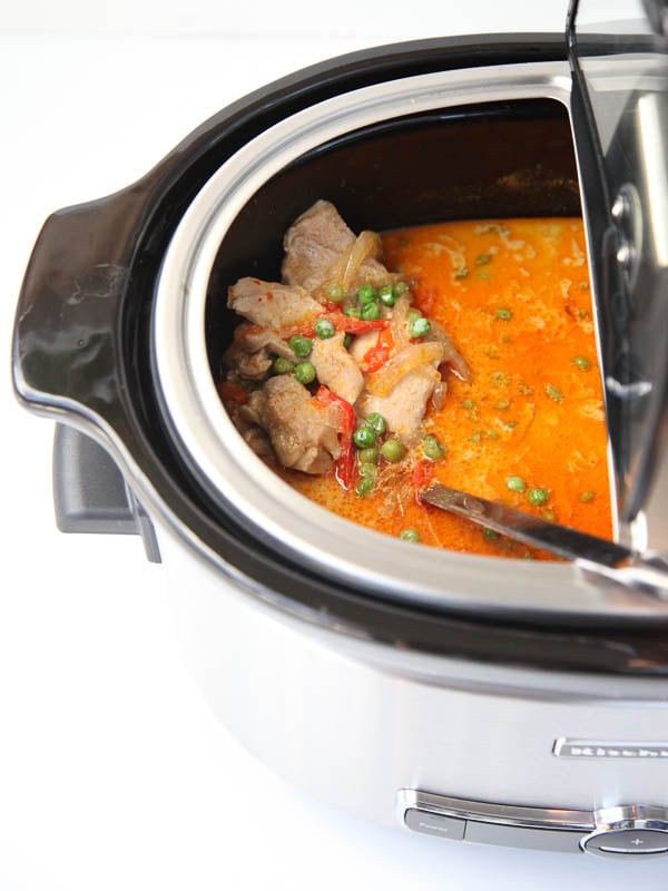 Slow Cooker Thai Chicken Soup | FoodieCrush.com