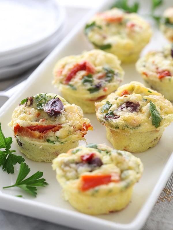 Mini frittatas méditerranéennes |  foodiecrush.com