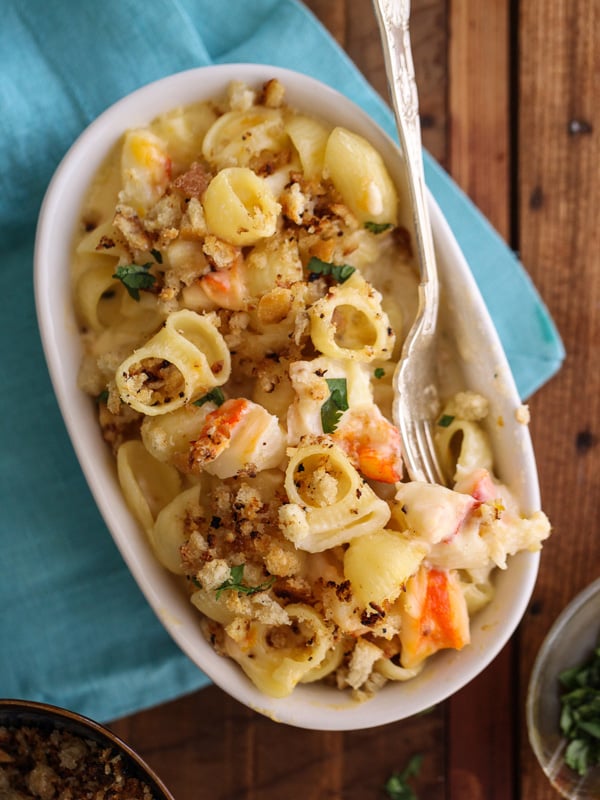 Lobster Mac and Cheese foodiecrush.com