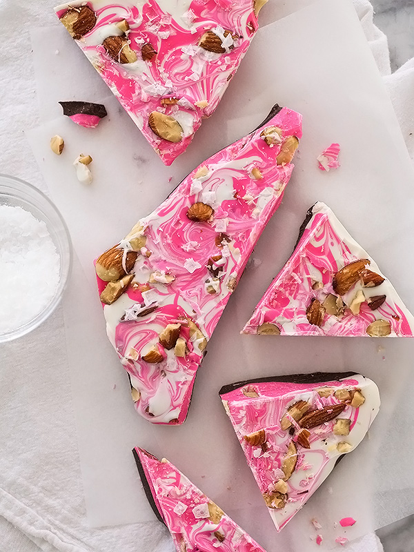 Spicy Chocolate Bark with Chipotle and Almonds