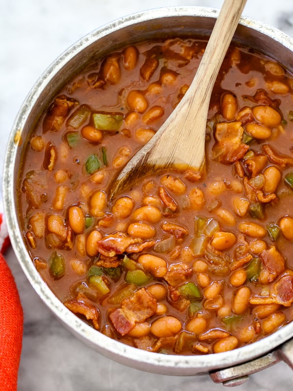 BBQ Baked Beans on foodiecrush.com