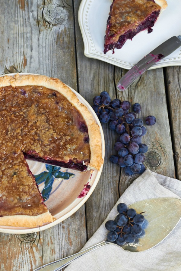 Concord Grape Pie from The Messy Baker on foodiecrush.com
