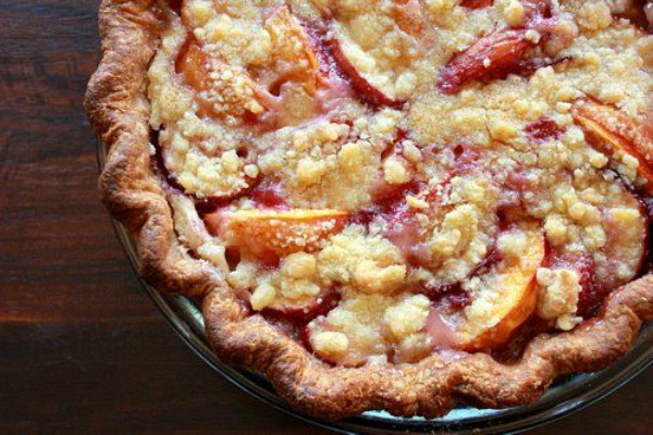 Nectarine and Crème Fraîche Pie from The Bojon Gourmet on foodiecrush.com 