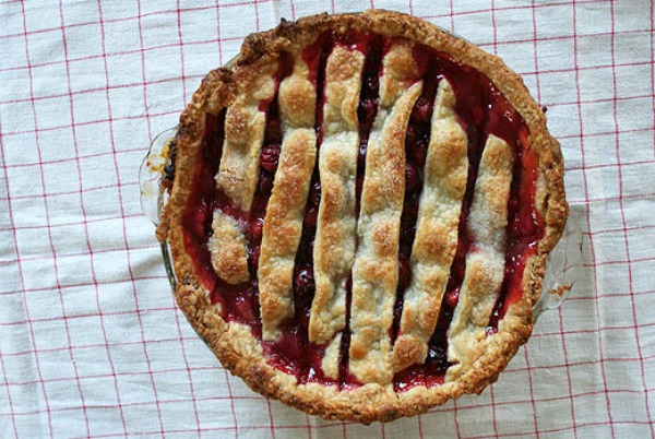 Sour Cherry Pie from Lottie + Doof on foodiecrush.com 