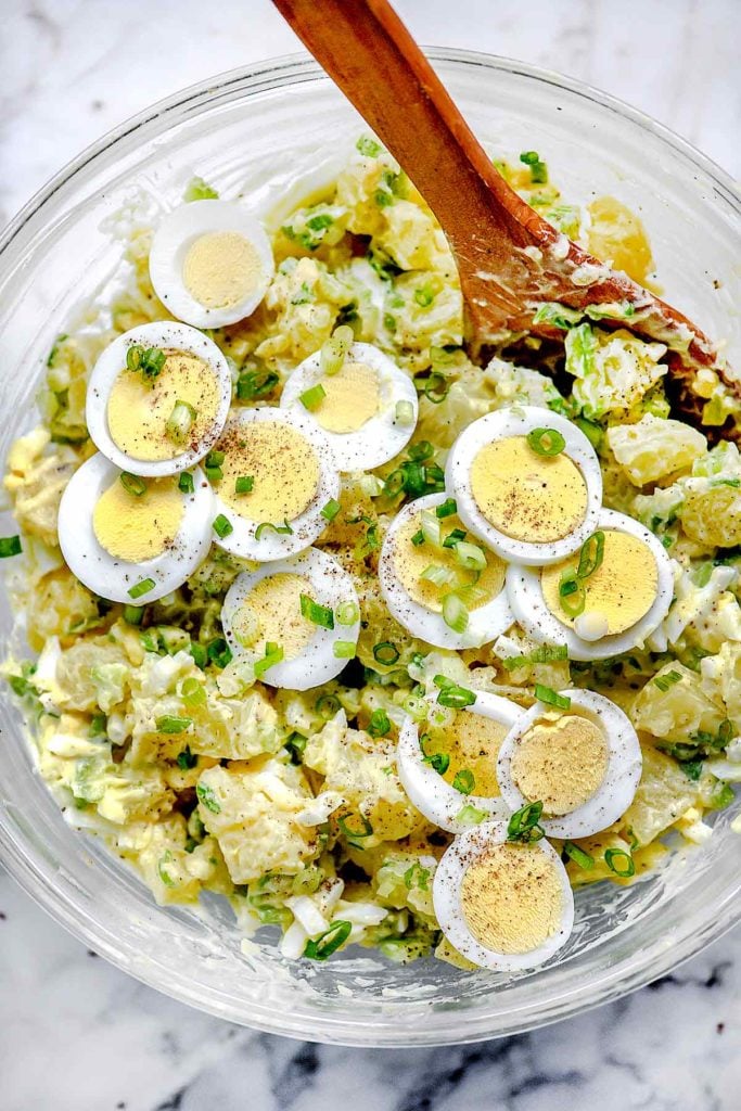 The Best Potato Salad Recipe | foodiecrush.com #potato #salad 