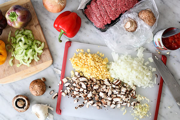 Stuffed Bell Peppers Recipe on foodiecrush.com