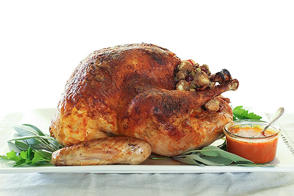 Buffalo Oven Roasted Turkey | foodiecrush.com #oven #recipes #thanksgiving