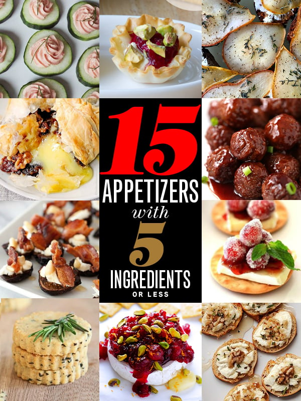 Holiday Appetizers with 5 Ingredients or Less | foodiecrush.com #holidays #appetizers #easy