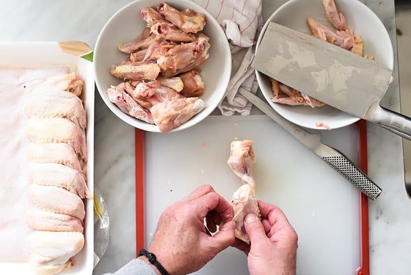 Baked Chicken Wings with Peanut Sauce | foodiecrush.com