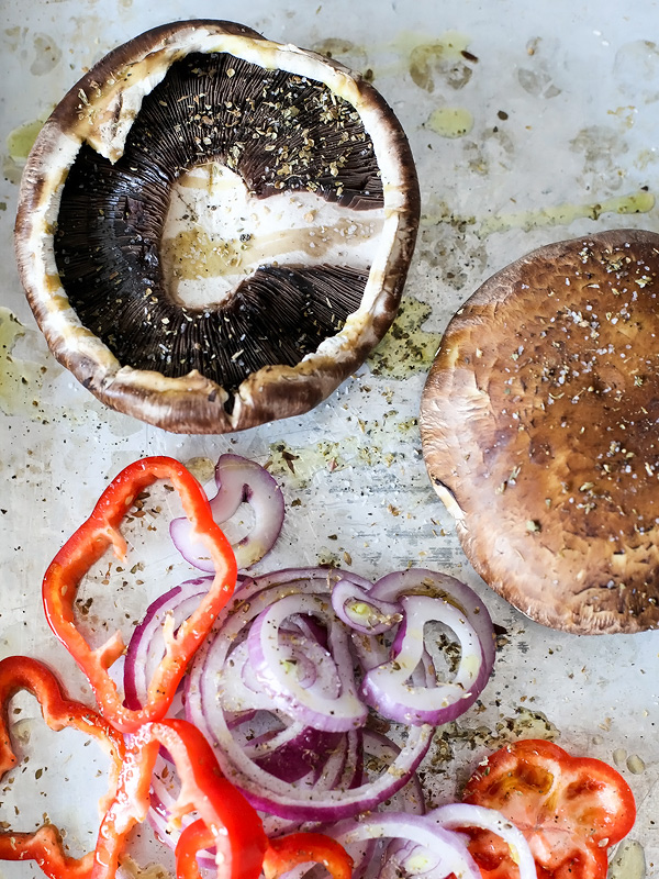Portobello Mushroom Burger with Avocado Chimichurri | foodiecrush.com 