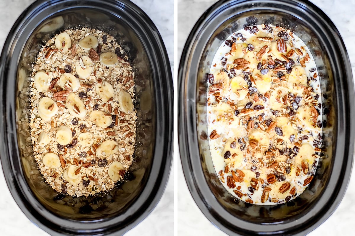 Slow Cooker Baked Oatmeal on foodiecrush.com