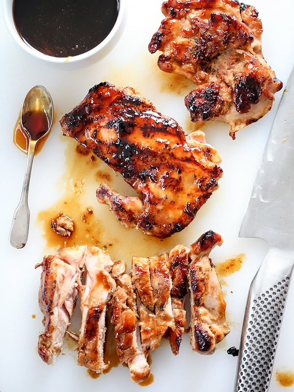 grilled chicken meant for teriyaki chicken bowls