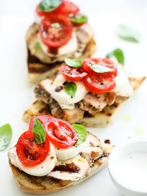 Grilled Chicken Caprese Sandwich | foodiecrush.com