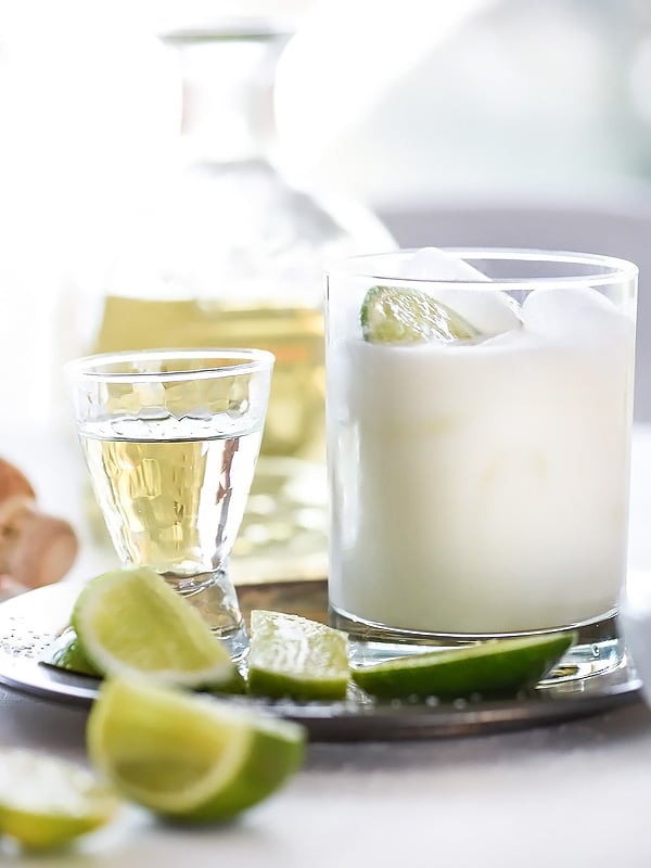 The Best Coconut Margarita | foodiecrush.com #ontherocks #recipe #creamy