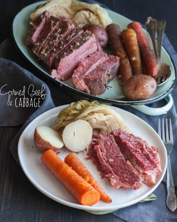 Slow Cooker Corned Beef and Cabbage from Baked by Rachel | foodiecrush.com 