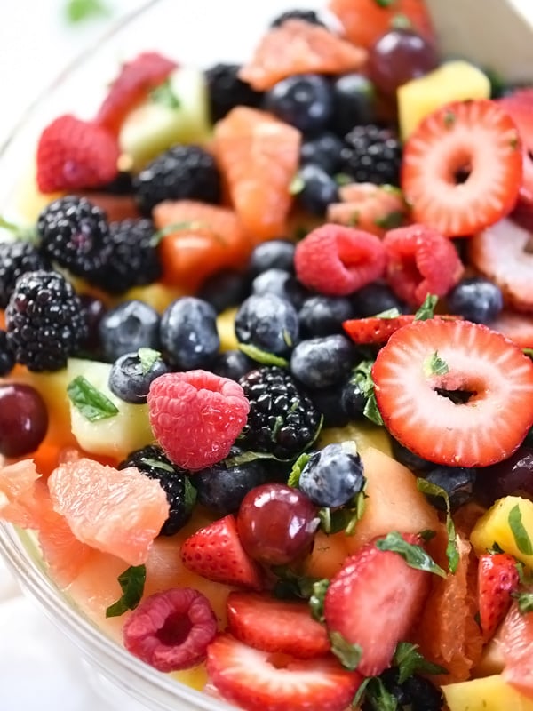 Berry Delicious Fruit Salad | foodiecrush.com