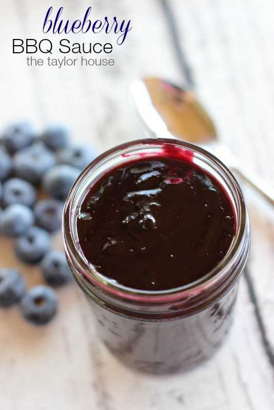 Blueberry BBQ Sauce from The Taylor House on foodiecrush.com