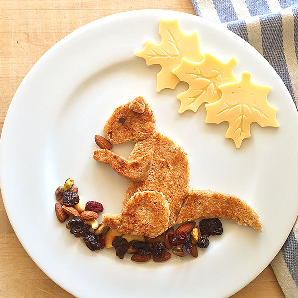 Squirrel as food art by Marie Saba on foodiecrush.com 