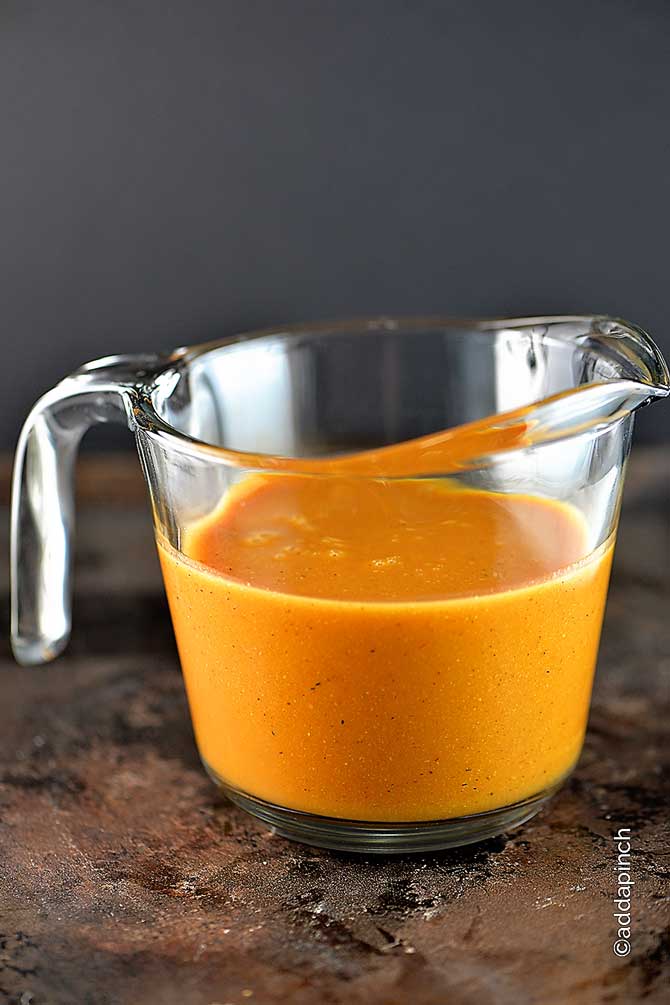 Spicy Mustard BBQ Sauce from Add a Pinch on foodiecrush.com 