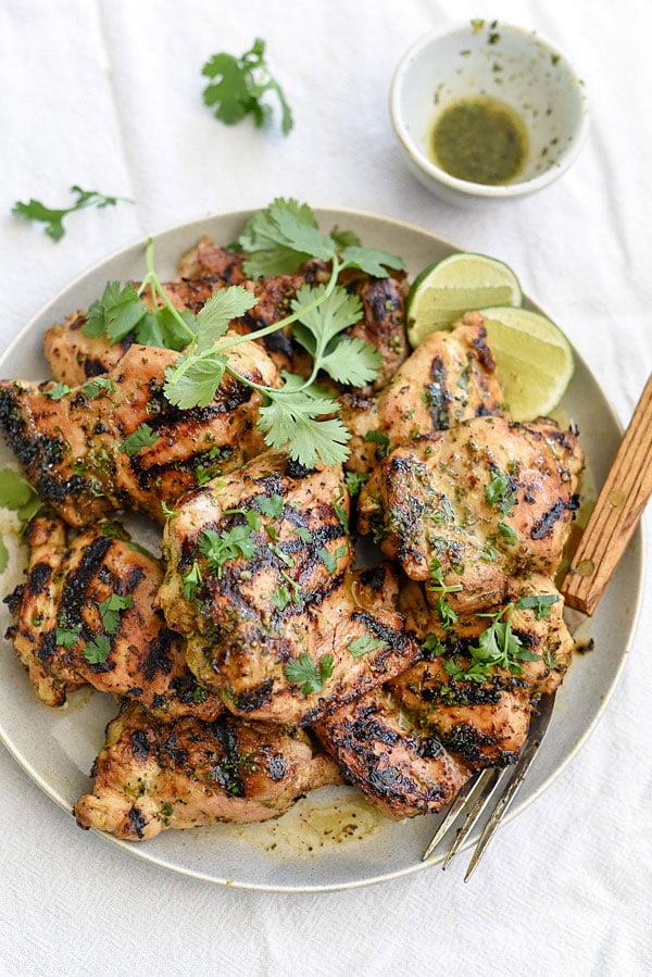 Cilantro Lime Grilled Chicken | foodiecrush.com