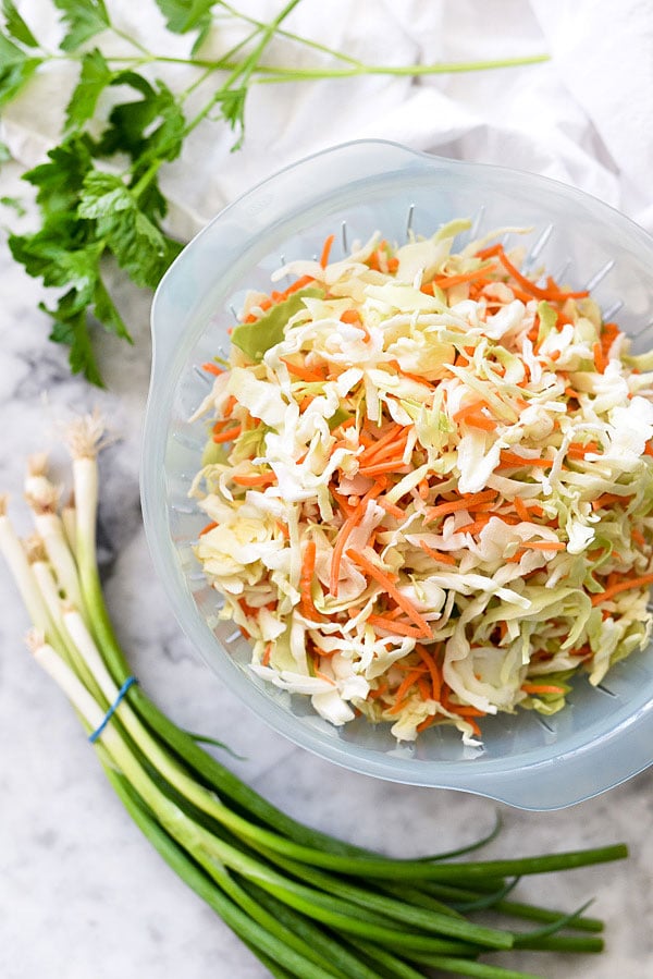 How to Make the Best Creamy Coleslaw foodiecrush.com 