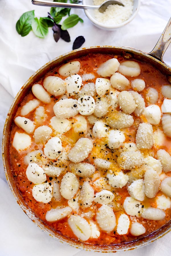 Gnocchi With Pomodoro Sauce | foodiecrush.com 