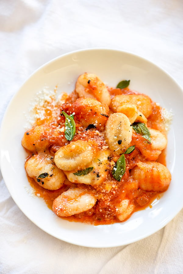 Gnocchi With Pomodoro Sauce | foodiecrush.com 