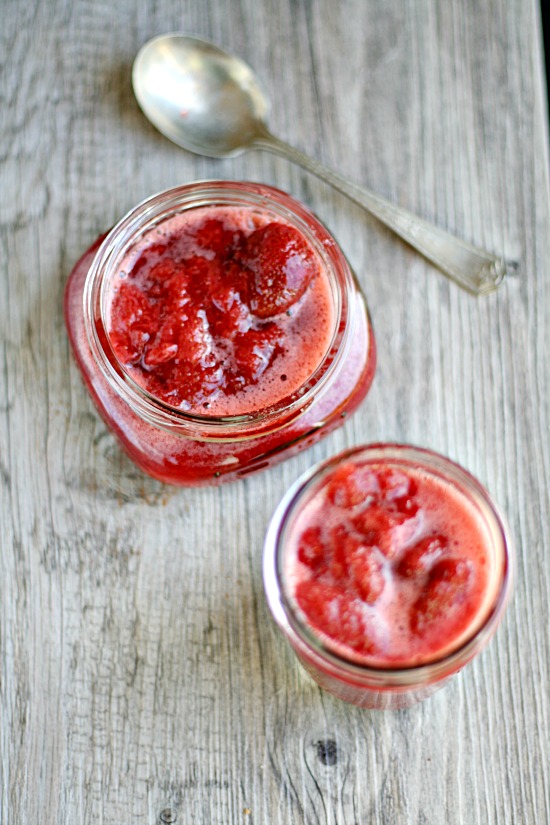10 Minute Strawberry Jam Heather's French Press | foodiecrush.com 